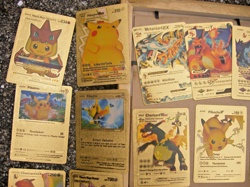 Pokemon Gold Foil Lot of (53) Cards Collectible Mint Rainbow Fan Art Pikachu NM - Image 2