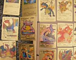 Pokemon Gold Foil Lot of (53) Cards Collectible Mint Rainbow Fan Art Pikachu NM - Image 4