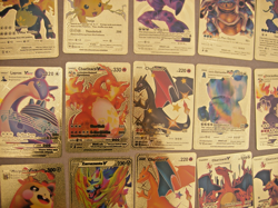 Pokemon Gold Foil Lot of (53) Cards Collectible Mint Rainbow Fan Art Pikachu NM - Image 5