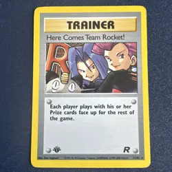 Pokemon Card - Here Comes Team Rocket! 1st Edition -Holo Rare - 15/82 LP-MP - Image 1
