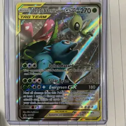 Celebi & Venusaur GX - SM167 - Pokemon Sun & Moon Promo Ultra Rare Card NM - Image 1