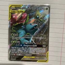 Celebi & Venusaur GX - SM167 - Pokemon Sun & Moon Promo Ultra Rare Card NM - Image 4
