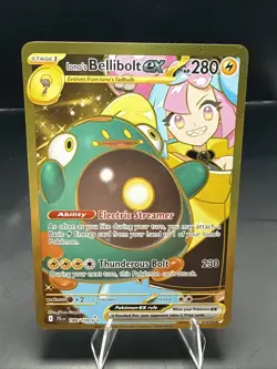 Pokemon Iono’s Bellibolt Ex 188/159 Gold Holo Pokemon Card - Image 1