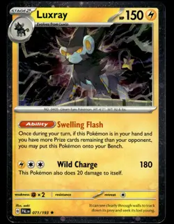 Luxray 071/193 Cosmos Holo Paldea Evolved Pokemon Card - Image 1