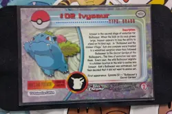 Ivysaur #02 Topps Chrome Pokemon Card LP - Image 2