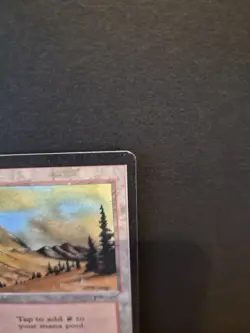 Wizards Mountain Arabian Nights Land Red Douglas Shuler MTG Excellent - Image 2