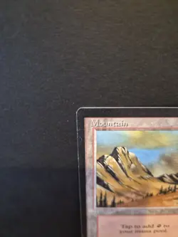 Wizards Mountain Arabian Nights Land Red Douglas Shuler MTG Excellent - Image 3