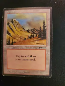 Mountain Arabian Nights HP Mana Land Red Magic The Gathering MTG Tcg See Pics * - Image 3