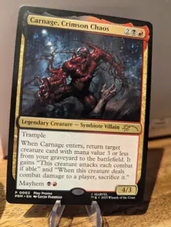 MTG Spider-Man Carnage, Crimson Chaos Play Promo Magic The Gathering P0003 - Image 1