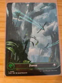 MTG Forest (Borderless Full Art) 0266 Edge of Eternities M/NM Free UK P&P - Image 1