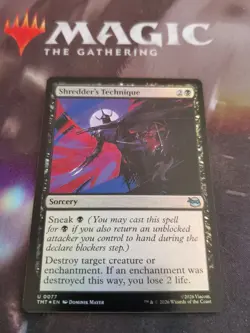 Mtg. Shredder's Technique. Foil. Teenage Mutant Ninja Turtles. Nm - Image 1