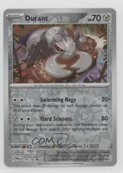 Durant Reverse Foil Pokemon Scarlet & Violet Paradox Rift PAR #129 - Image 1