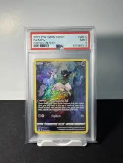 Pokemon Mew GG10/GG70 Crown Zenith PSA 9 Ultra Rare Full Art Holo - Image 1