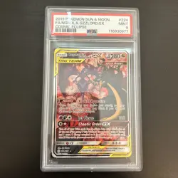 PSA 9 MINT Naganadel & Guzzlord GX 224/236 Alt Art 2019 Cosmic Eclipse Pokemon - Image 1