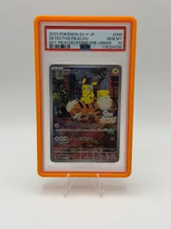 2023 POKEMON JAPANESE SV-P PROMO #098 DETECTIVE PIKACHU PSA 10 - Image 1