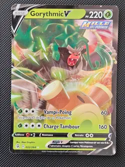 FRENCH GORYTHMIC RILLABOOM V 022/264 HOLO FUSION STRIKE POKEMON LP 2021 - Image 1