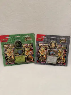 Pokemon TCG Ascended Heroes- 2 Pack Blisters - Erika and Larry - Set of 2 Sealed - Image 1