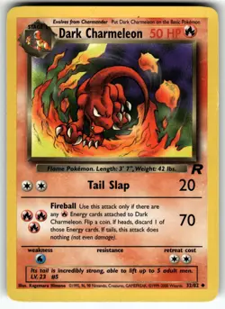 Dark Charmeleon 32/82 Uncommon Team Rocket Pokemon Near Mint - Image 1