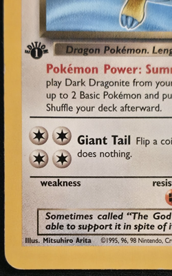 Dark Dragonite 22/82 1st Edition Pokemon Team Rocket MP - Image 5