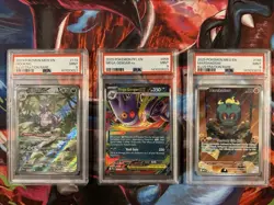 Pokemon Nidoking, Gengar, Marshadow PSA 9 Mint Lot of 3 - Image 1