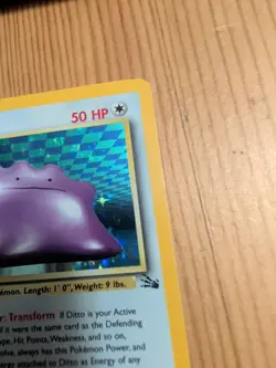 Pokemon Ditto 3/62 – Fossil – Holo Rare – MP WOTC 1999 Vintage Pokemon - Image 5