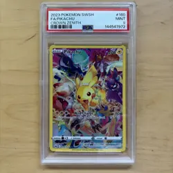 2023 Pokemon SWSH FA/Pikachu Crown Zenith #160 PSA 9 - Image 1