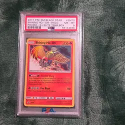 Pokemon Shining Ho-Oh 2017, Sun & Moon ETB Promo Holo PSA 8 - Image 1