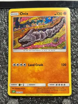 2023 Pokemon Onix 010/034 Holo TCG Classic Foil Exclusive New - Image 2