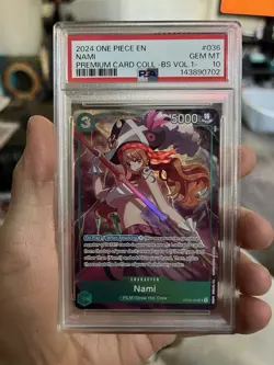 2024 ONE PIECE PREMIUM CARD COLLECTION -BEST SELECTION VOL.1- #036 NAMI PSA 10 - Image 1