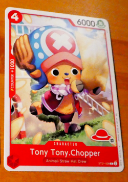 ONE PIECE ENGLISH CARD GAME CARTE LD01 PROMO N°23 TONY CHOPPER ST21-008 EN MINT - Image 1