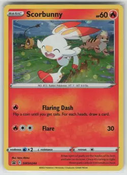 Scorbunny - (Cosmos Holo) Promo SWSH: Sword & Shield Promo Cards SWSH244 NM - Image 1