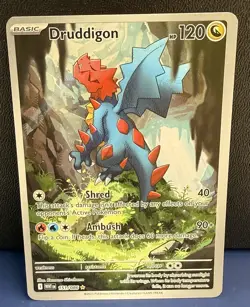 Druddigon White Flare Holo Card 151/086 SV11W English Edition - Image 1
