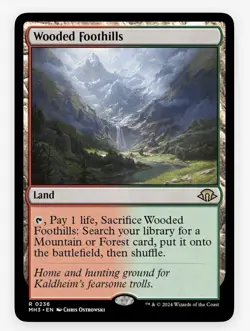 MTG Wooded Foothills Normal NM Modern Horizons 3 Magic 236 - Image 1