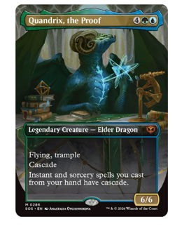 Quandrix, the Proof - Borderless Secrets of Strixhaven MTG - Image 1