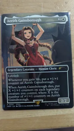 Aerith Gainsborough MTG Final Fantasy Regional Championship Promo Magic G2U - Image 1