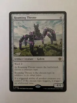 MTG Magic the Gathering Roaming Throne (258/491) The Lost Caverns of Ixalan NM - Image 1