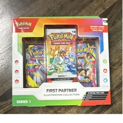 Pokemon TCG First Partner Illustration Collection Series 1 Promo Booster Box - Image 1