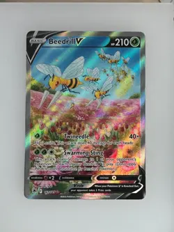 2022 Pokemon Astral Radiance Beedrill V 161/189 NM - Image 1