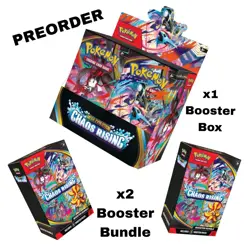 PRESALE Pokemon Chaos Rising Booster Box + 2x Booster Bundles NEW SEALED - Image 1
