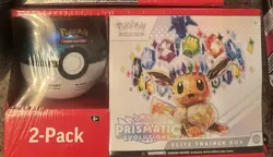 Pokemon Prismatic Evolutions Bundle Sam’s Club Exclusive ETB + Moon Ball - Image 1