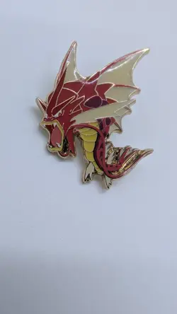 Official Pokemon TCG Shiny Mega Gyarados XY Breakpoint Collectors Enamel Pin - Image 1