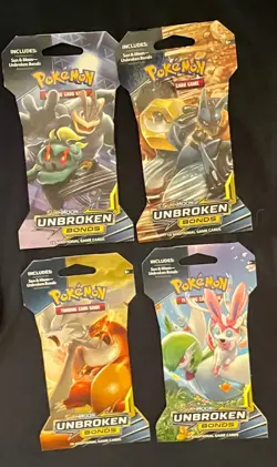 pokemon sun and moon unbroken bonds booster pack set - Image 1