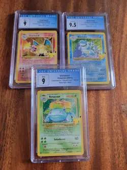 Pokemon Celebrations Cgc 9 Charizard Blastoise Venusaur - Image 1