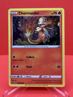 2021 Pokemon Charmander : Sword & Shield SWSH092 HOLO Promo - NM - Image 1