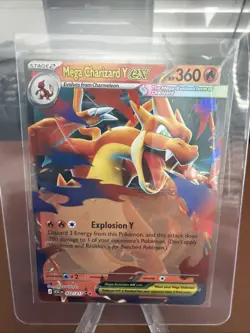 Mega Charizard Y ex - 022/217 - Double Rare NM, English Pokemon Ascended Heroes - Image 1
