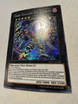 Yu-Gi-Oh! Dark Requiem XYZ Dragon INOV-EN049 Secret Rare Light Play (see photos) - Image 3