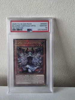 #EN041 PSA 10 - YU-GI-OH RA04 - BLAZING CARTESIA THE VIRTUOUS - Image 1