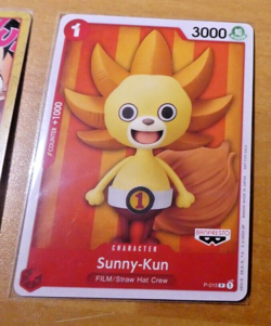 ONE PIECE ENGLISH CARD PROMO GAME CARTE SUNNY-KUN P-015 EN MINT - Image 1