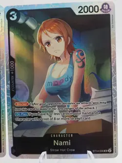 2x One Piece Card Game Nami ST14-006 SR ENGLISH NM - Image 3
