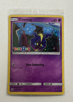 COSMOG 64/149 SM BASE POKEMON HOLO TCG TOYSRUS PROMO CARD STAMPED SEALED - Image 1